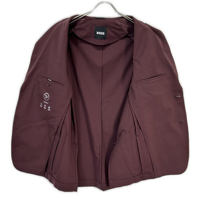BOSS ボス ボルドー ナイロン Dressletic パフォーマンススリムフィット ジャケットパンツ セットアップ