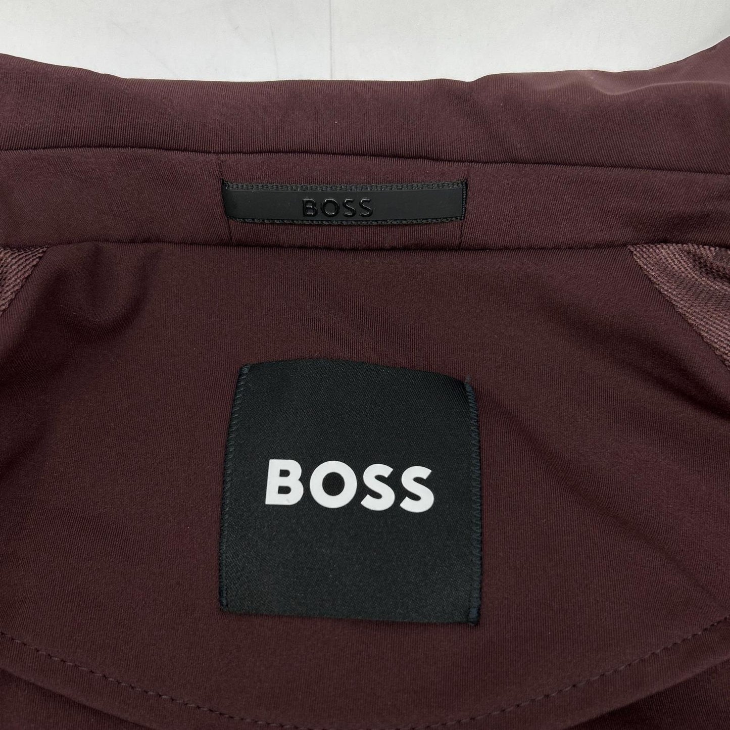 BOSS ボス ボルドー ナイロン Dressletic パフォーマンススリムフィット ジャケットパンツ セットアップ