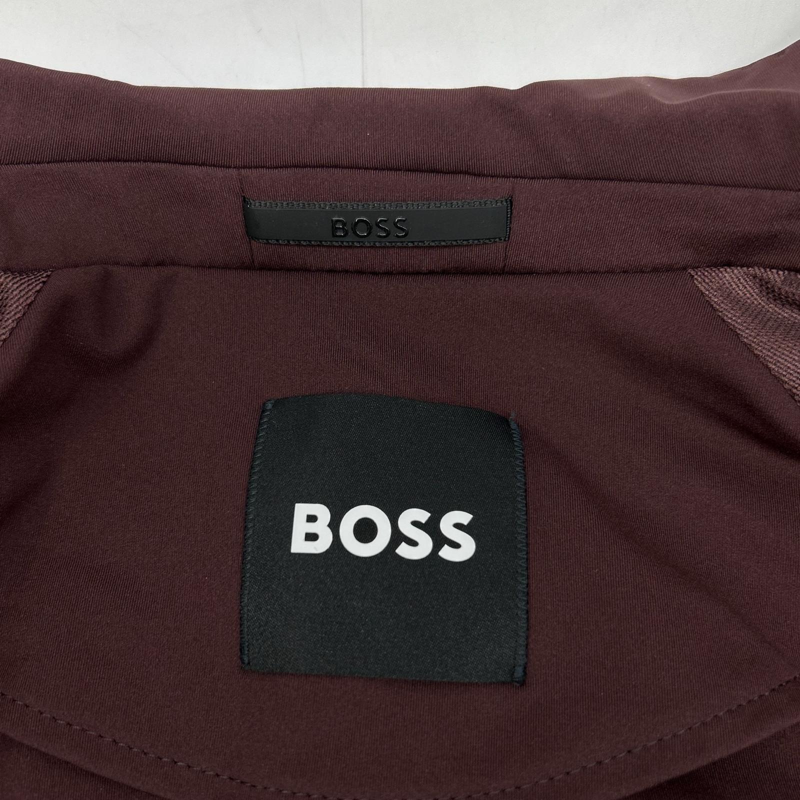 BOSS ボス ボルドー ナイロン Dressletic パフォーマンススリムフィット ジャケットパンツ セットアップ