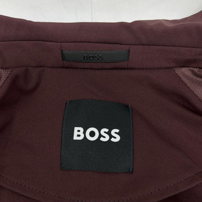BOSS ボス ボルドー ナイロン Dressletic パフォーマンススリムフィット ジャケットパンツ セットアップ