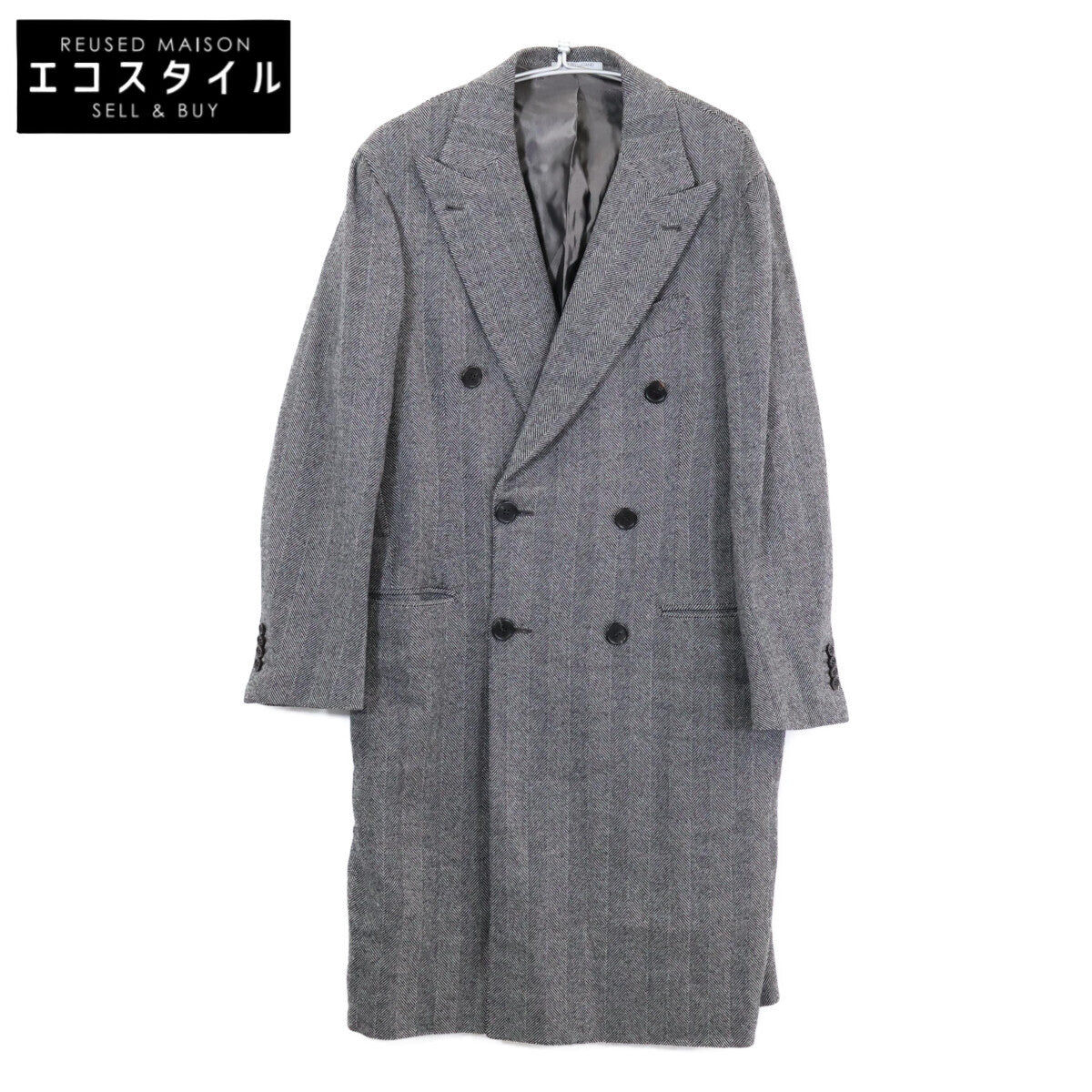 Orazio Luciano 奥拉齐奥·卢西亚诺【美品/日本国内正品】T4216 羊毛双排扣切斯特大衣