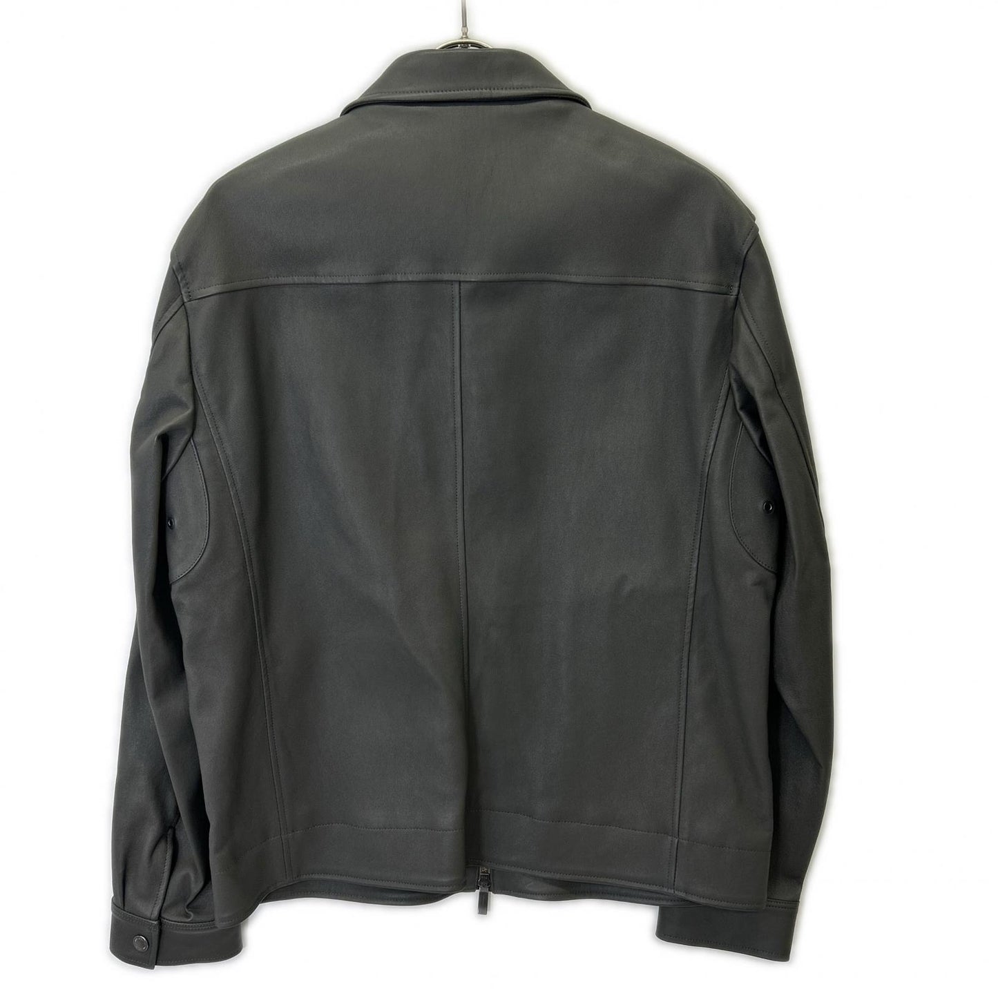 Aquascutum 雅格狮丹 2202415016-97 灰色 绵羊皮 单排扣机车夹克 夹克