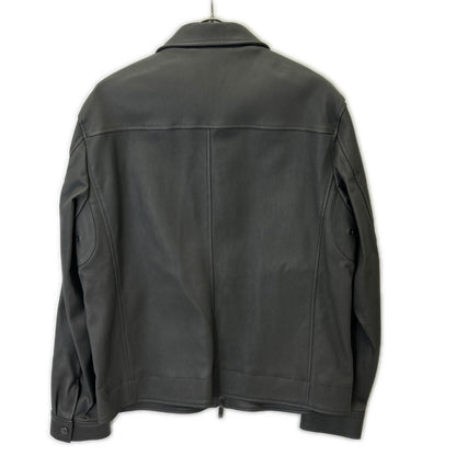 Aquascutum 雅格狮丹 2202415016-97 灰色 绵羊皮 单排扣机车夹克 夹克