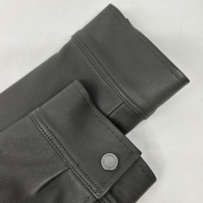 Aquascutum アクアスキュータム 2202415016-97 グレー ラムレザー シングルライダースジャケット ジャケット