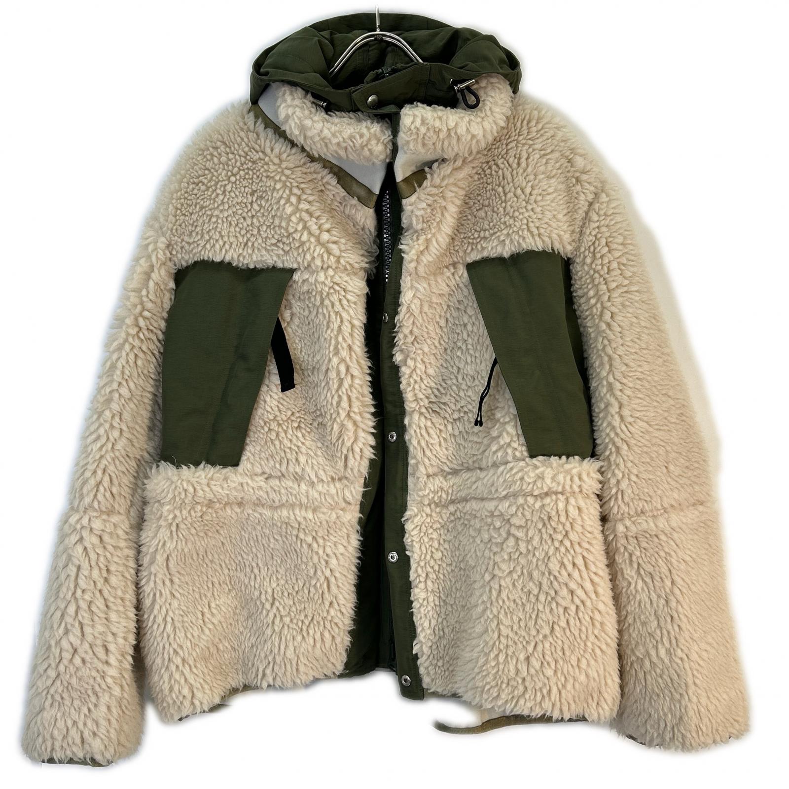 sacai サカイ 【美品/25年製】25-03854M Faux Shearling フェイク シアリング ジャケット ジャケット 2 メンズ