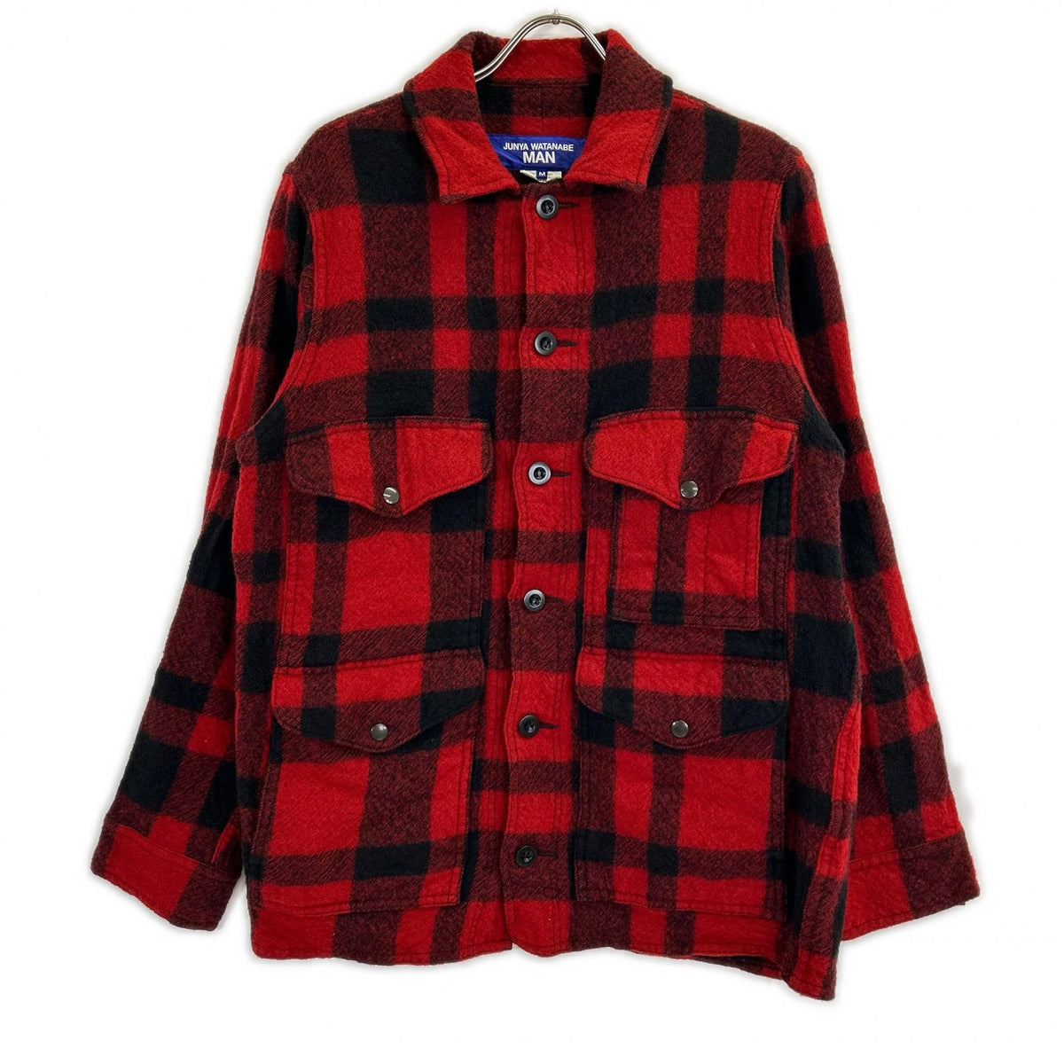 JUNYA WATANABE MAN ジュンヤワタナベマン ｘFILSON【美品】WP-J009 AD2025 Wネーム チェック ウールジャケット ジャケット