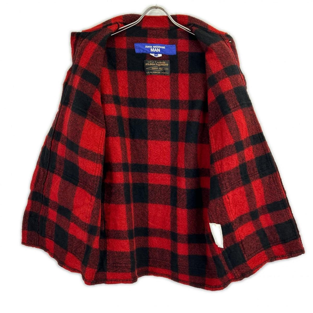 JUNYA WATANABE MAN ジュンヤワタナベマン ｘFILSON【美品】WP-J009 AD2025 Wネーム チェック ウールジャケット ジャケット