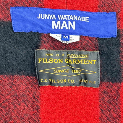 JUNYA WATANABE MAN ジュンヤワタナベマン ｘFILSON【美品】WP-J009 AD2025 Wネーム チェック ウールジャケット ジャケット