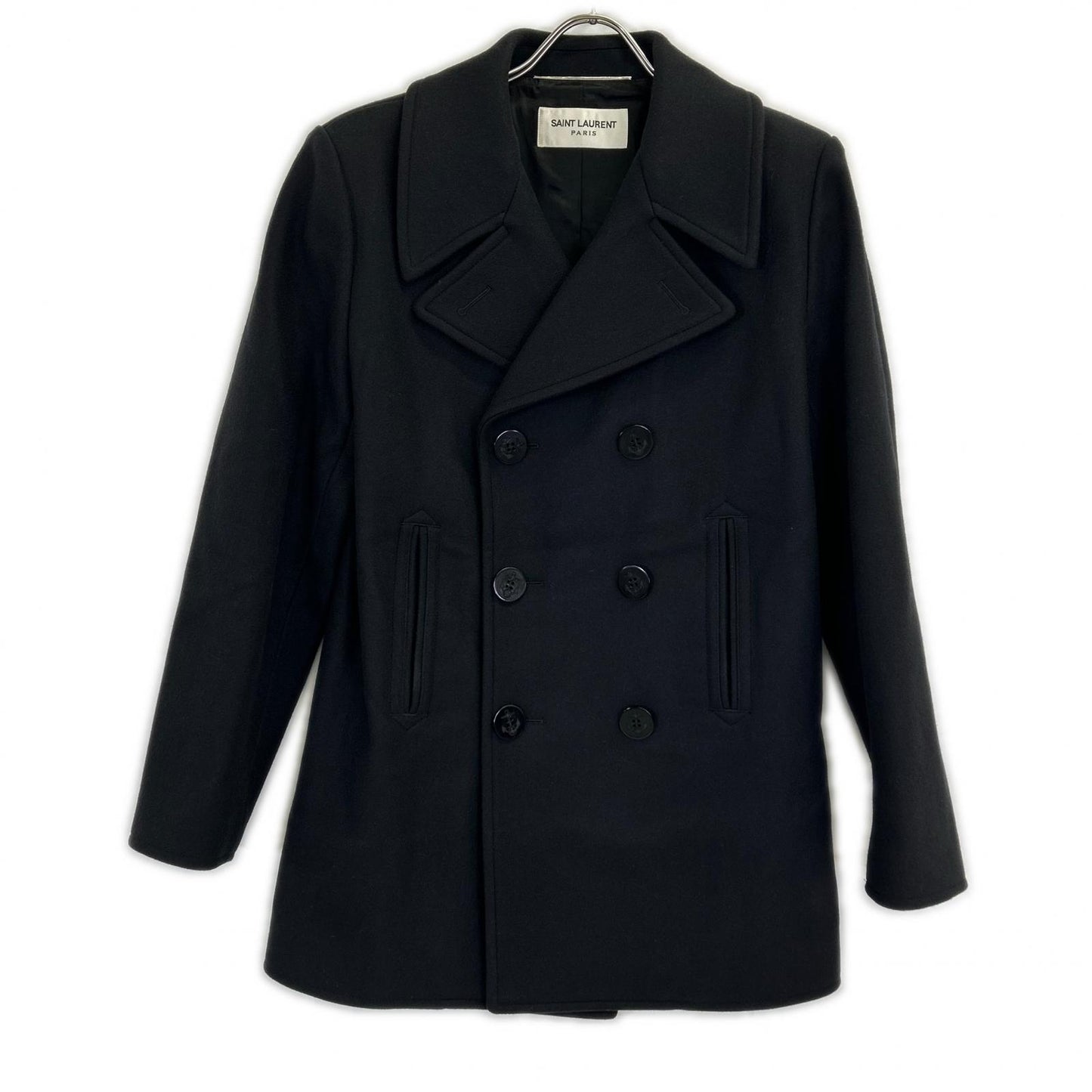 SAINT LAURENT PARIS サンローランパリ 18AW 【国内正規】343626 ウール ピー コート