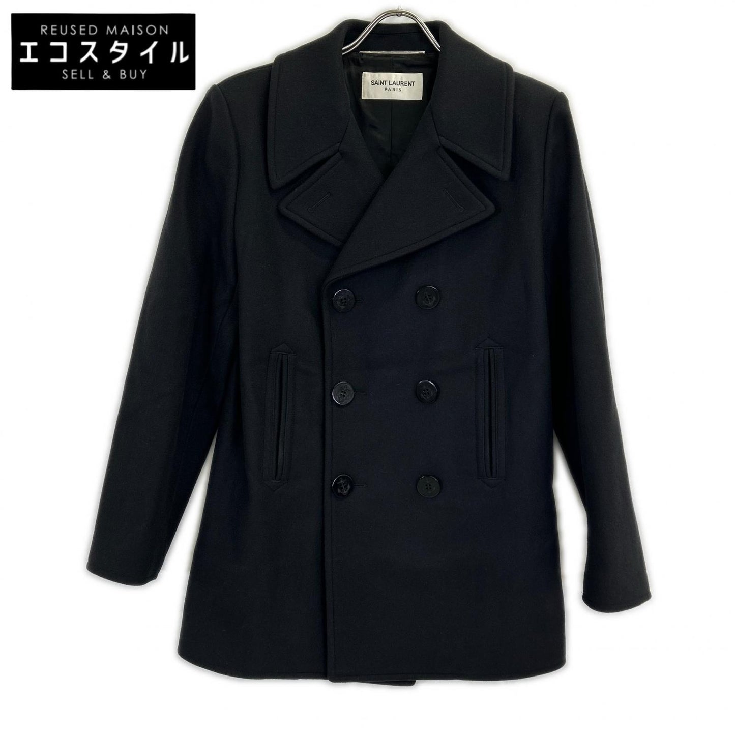 SAINT LAURENT PARIS サンローランパリ 18AW 【国内正規】343626 ウール ピー コート