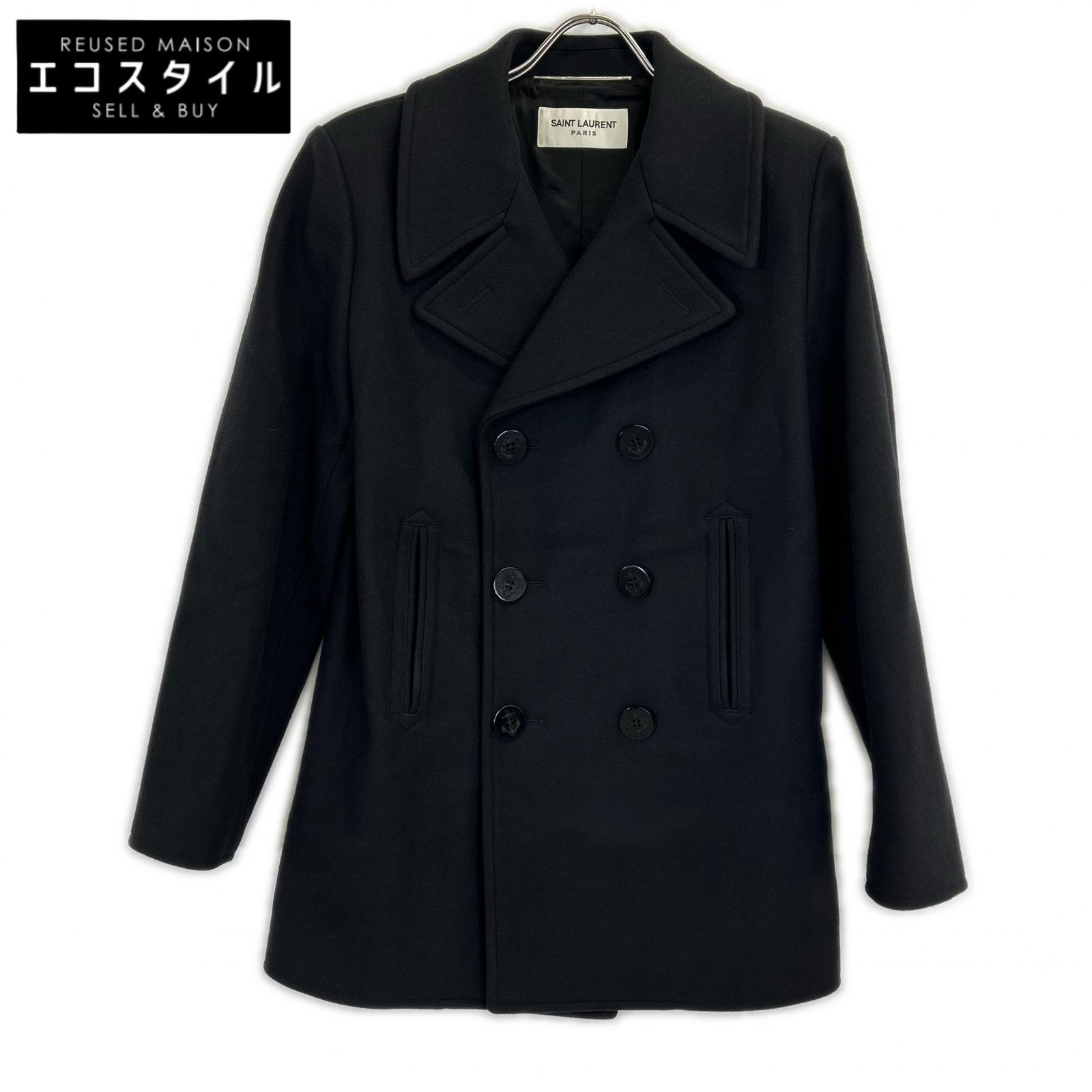 SAINT LAURENT PARIS サンローランパリ 18AW 【国内正規】343626 ウール ピー コート