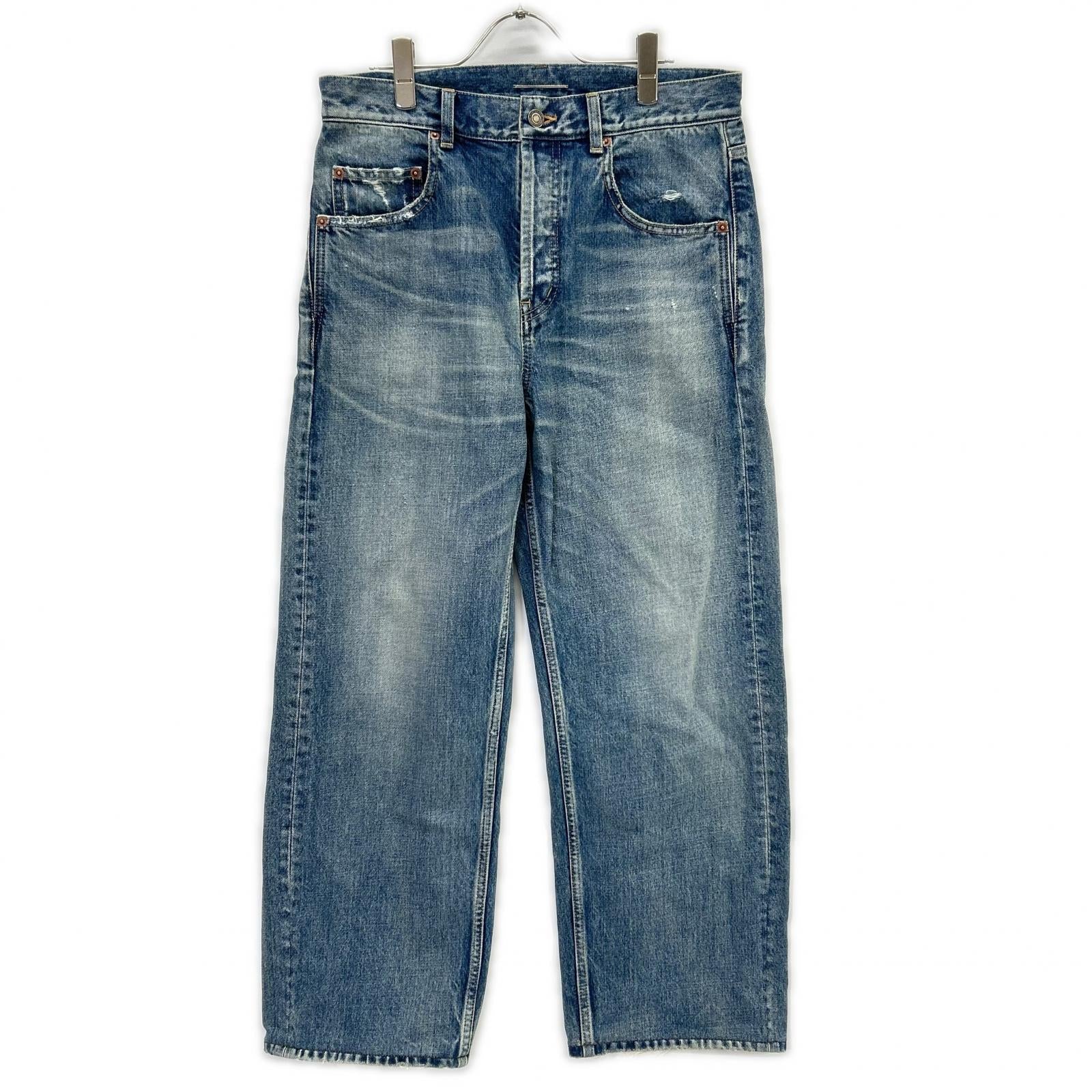 SAINT LAURENT PARIS 圣罗兰 23年 786722 水洗破洞牛仔裤