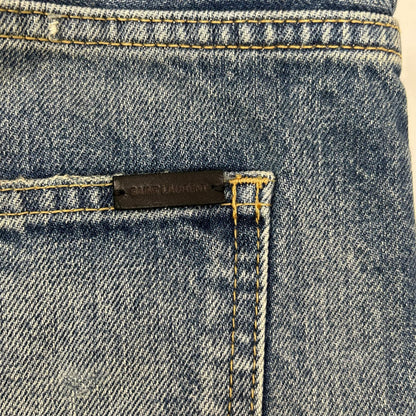 SAINT LAURENT PARIS 圣罗兰 23年 786722 水洗破洞牛仔裤