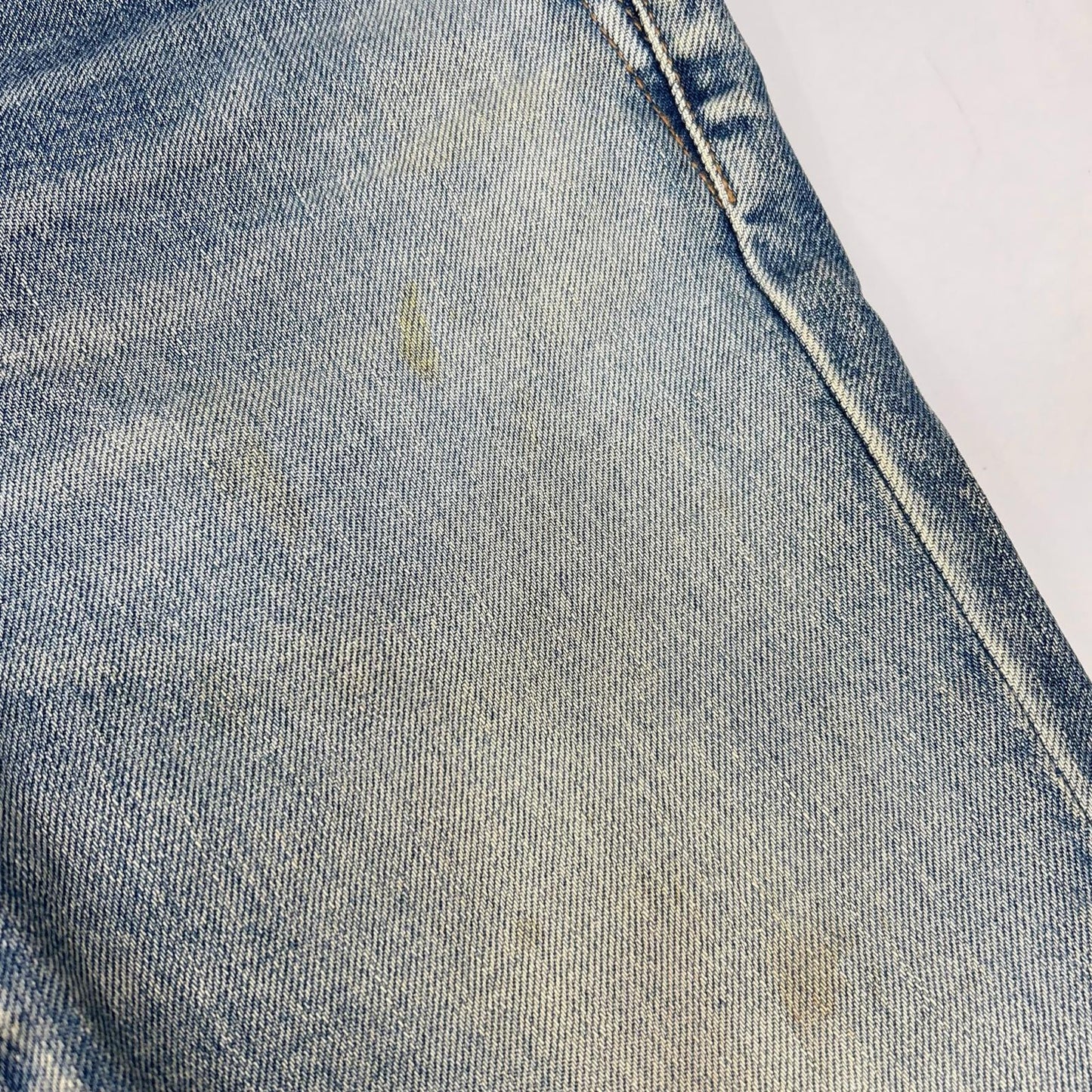 SAINT LAURENT PARIS 圣罗兰巴黎 19年 606663 做旧破洞修身牛仔裤 下装