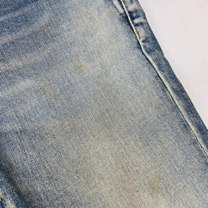 SAINT LAURENT PARIS 圣罗兰巴黎 19年 606663 做旧破洞修身牛仔裤 下装