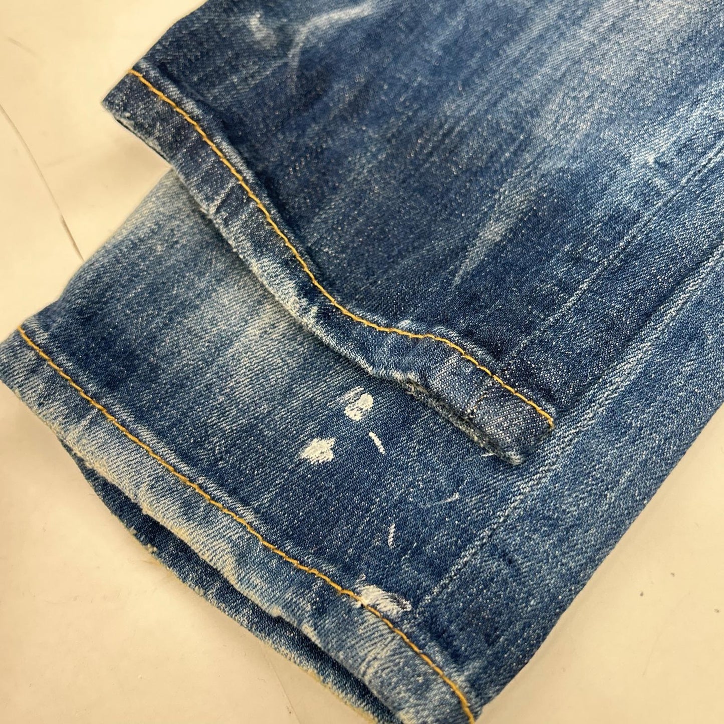 DSQUARED2 ディースクエアード 18年 S71LB0452 ダメージ ペイント加工 SKATER JEAN ボトムス