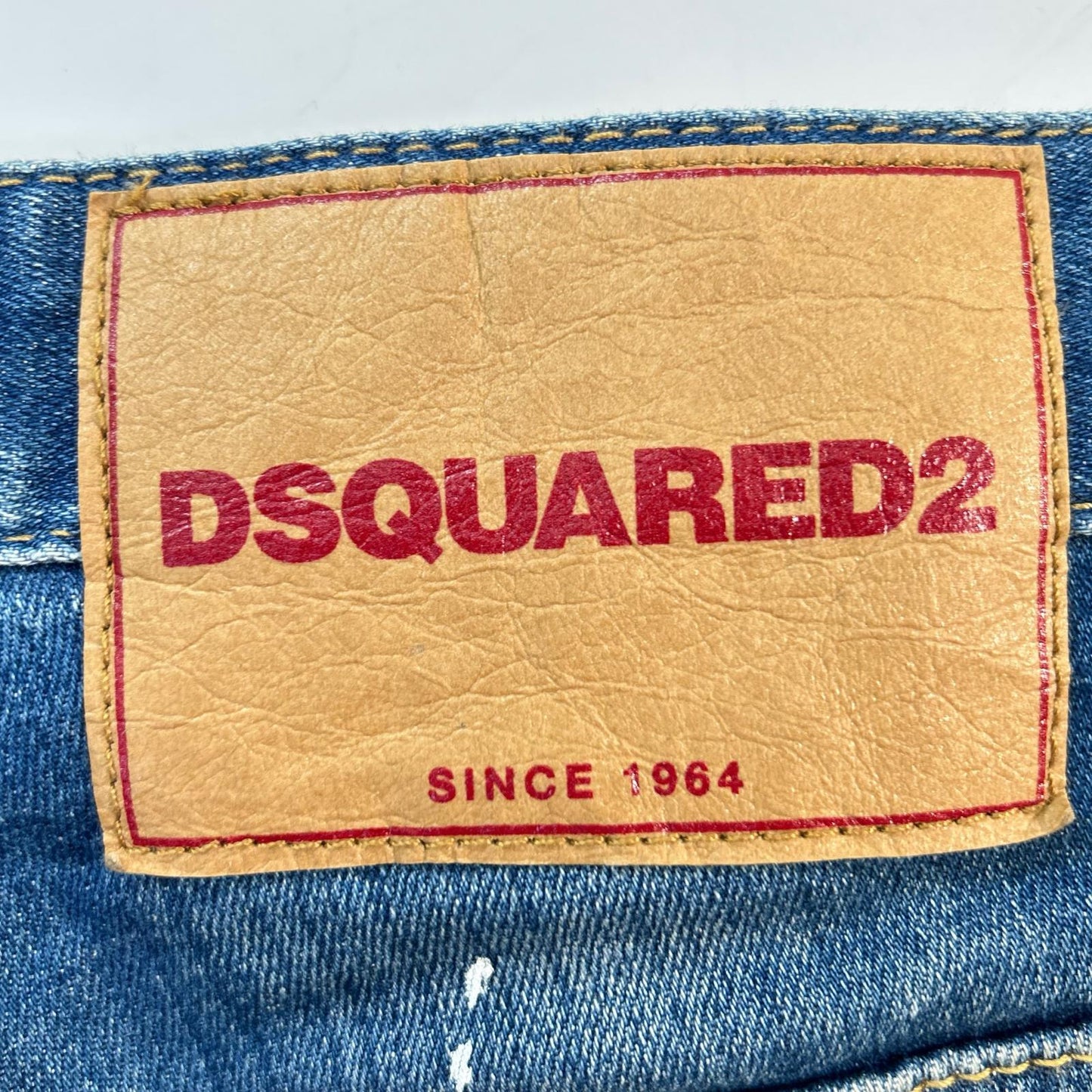 DSQUARED2 ディースクエアード 18年 S71LB0452 ダメージ ペイント加工 SKATER JEAN ボトムス