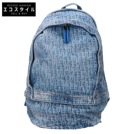 DIESEL ディーゼル 【美品】X09159 P2088 H8457 BERLYN BACKPACK デニム モノグラム バックパック リュック バックパック