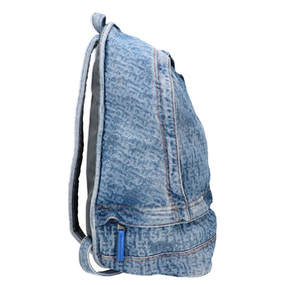 DIESEL ディーゼル 【美品】X09159 P2088 H8457 BERLYN BACKPACK デニム モノグラム バックパック リュック バックパック