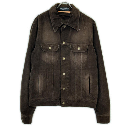 DOLCE&GABBANA ドルチェアンドガッバーナ ブラウン コーデュロイ ジャケット ジャケット