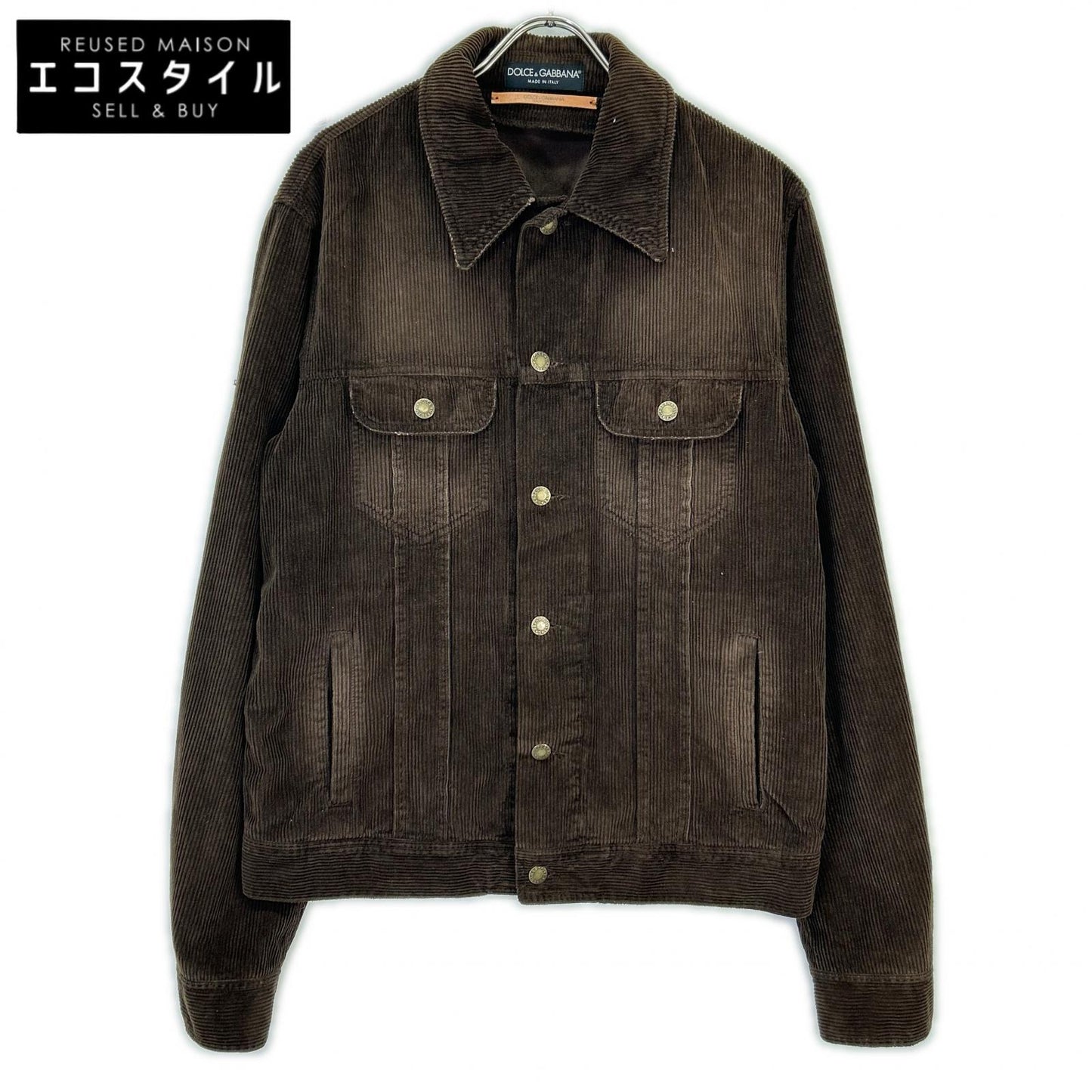DOLCE&GABBANA ドルチェアンドガッバーナ ブラウン コーデュロイ ジャケット ジャケット
