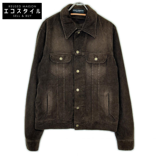 DOLCE&GABBANA Dolce & Gabbana Brown Corduroy Jacket Jacket
