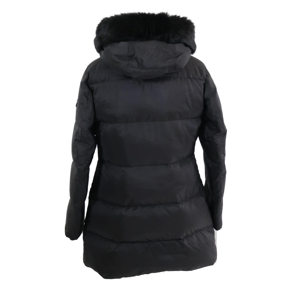 【日本正品】29E117 三角徽标带毛连帽羽绒服 40 女式