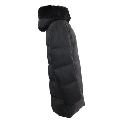 【日本正品】29E117 三角徽标带毛连帽羽绒服 40 女式