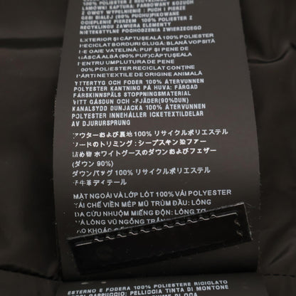 【日本正品】29E117 三角徽标带毛连帽羽绒服 40 女式