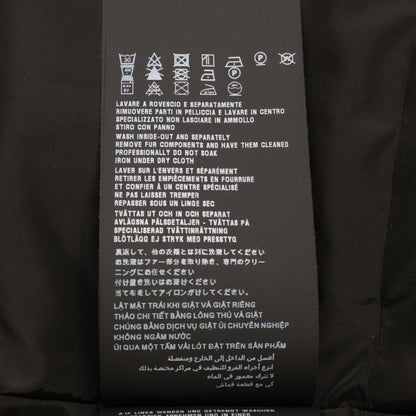【日本正品】29E117 三角徽标带毛连帽羽绒服 40 女式