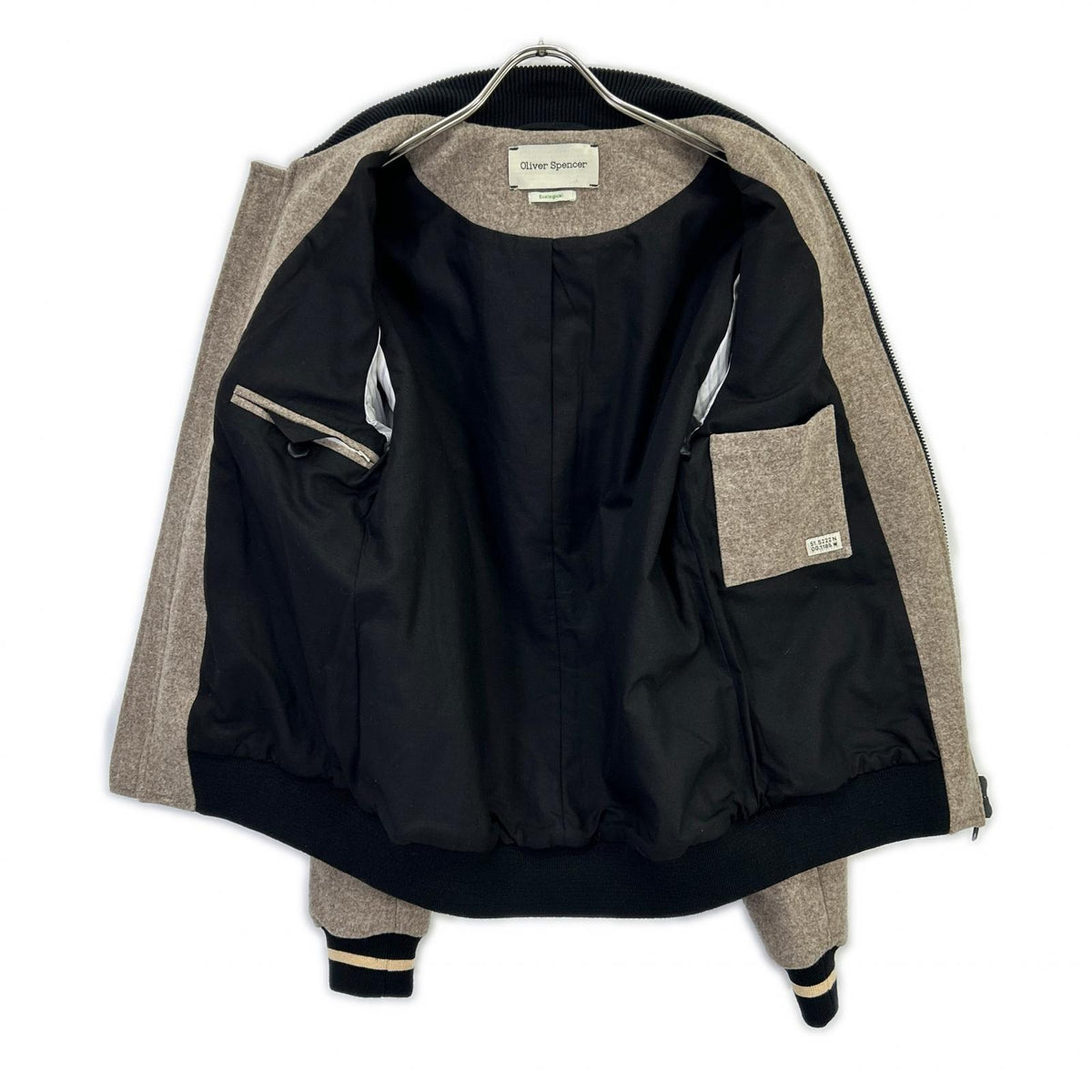 oliverspencer オリバースペンサー ベージュ ウール ジップジャケット ジャケット