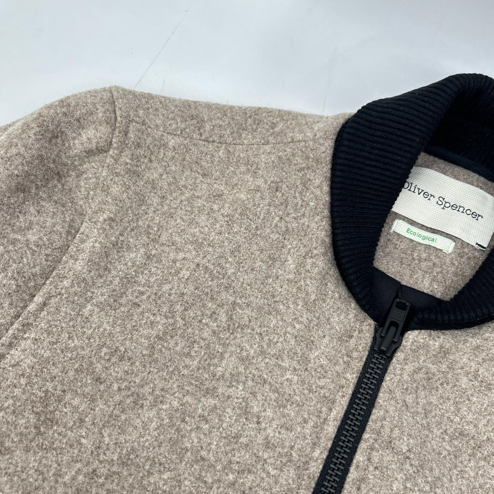 oliverspencer オリバースペンサー ベージュ ウール ジップジャケット