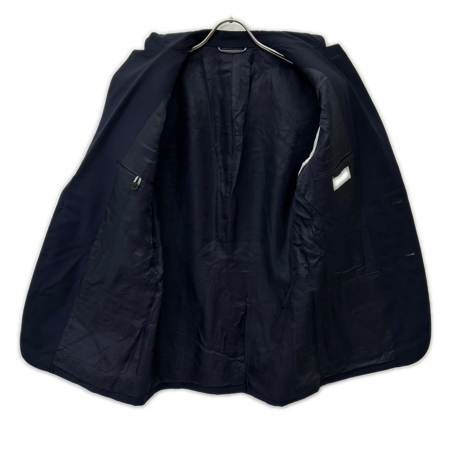 DIOR 013C217A3500 Navy 20SS Arm Saddle Pocket Wool Mohair 2B Tailored Jacket