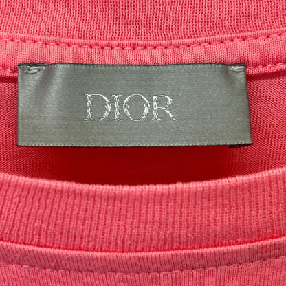 DIOR 迪奥 013J600A0589 20SS 粉色 CD刺绣 短袖 T恤 上衣
