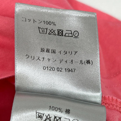 DIOR 迪奥 013J600A0589 20SS 粉色 CD刺绣 短袖 T恤 上衣