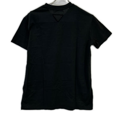 PRADA プラダ 19年製 135520 ブラック コットンTシャツ トップス