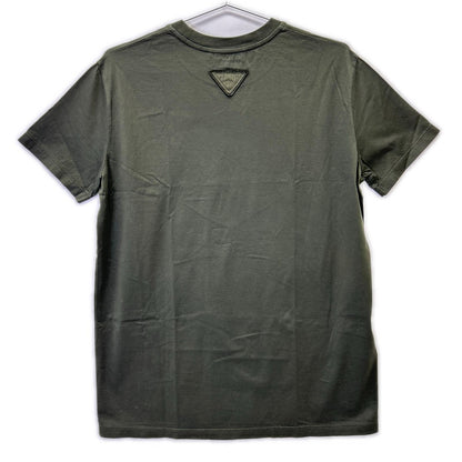 PRADA プラダ 19年製 135520 カーキ コットンTシャツ トップス