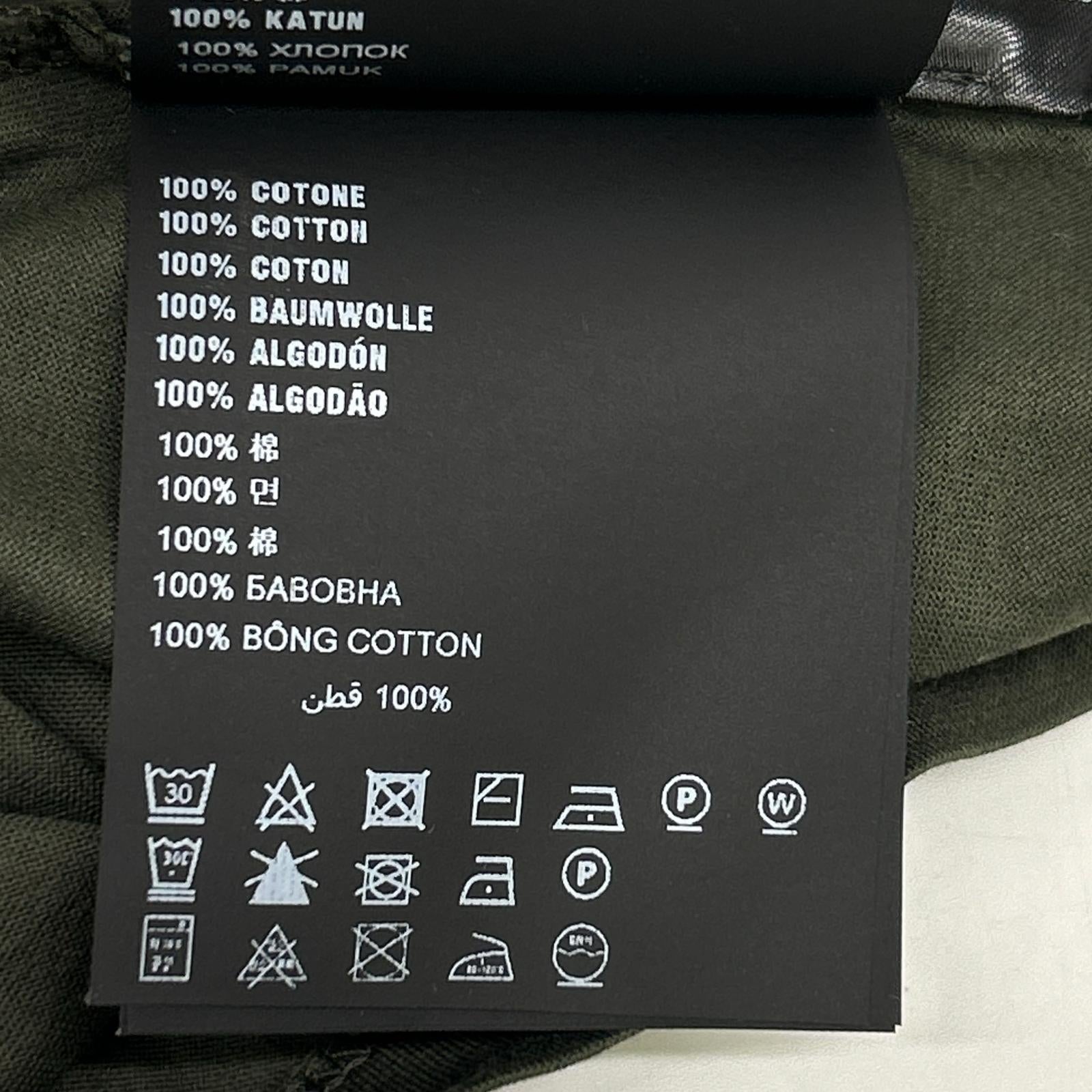 PRADA プラダ 19年製 135520 カーキ コットンTシャツ トップス