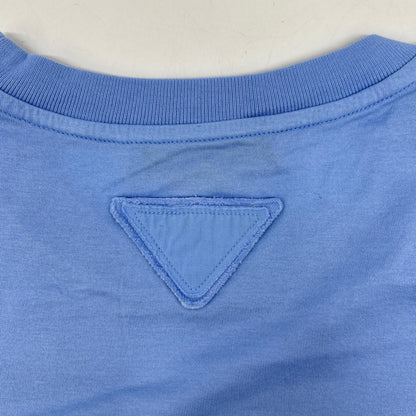 PRADA 2019 Cotton T-shirt Light Blue 135520