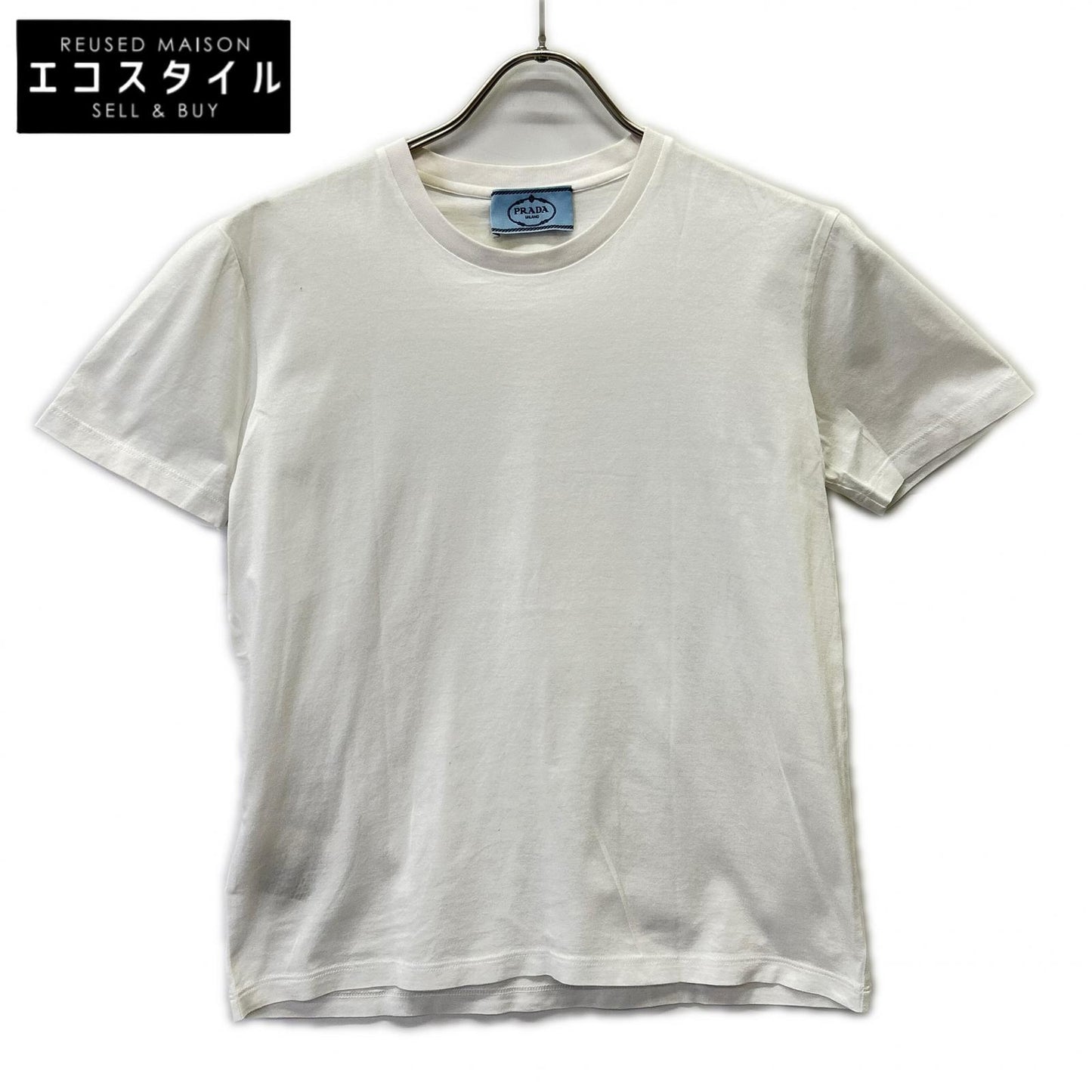 PRADA Prada 2018 White Cotton T-shirt Top