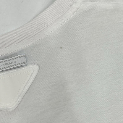 PRADA プラダ 18年製 35570 ホワイト コットン Tシャツ トップス