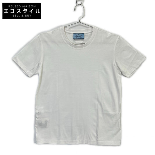 PRADA プラダ 18年製 35570 ホワイト コットン Tシャツ トップス