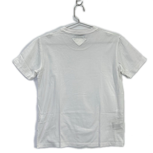 PRADA プラダ 18年製 35570 ホワイト コットン Tシャツ トップス
