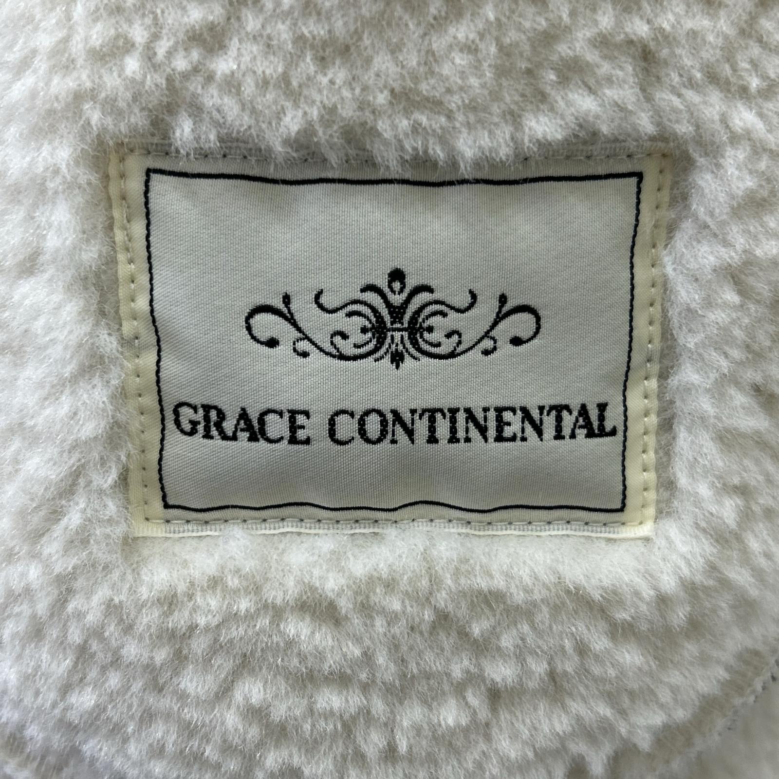 GRACE CONTINENTAL グレースコンチネンタル 01085 ブラック フェイク ムートンジャケット ジャケット