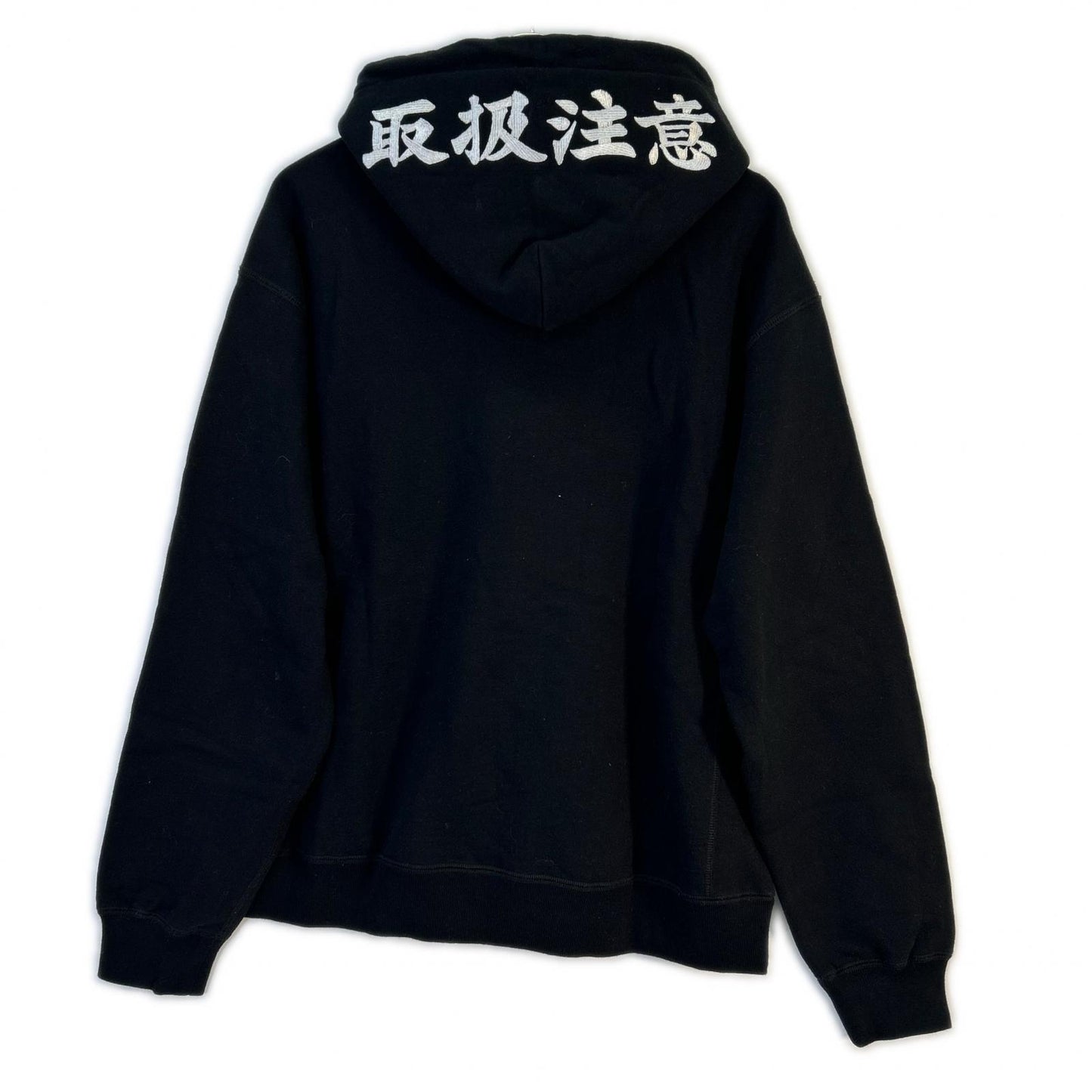 THE BLACK EYE PATCH ブラックアイパッチ ブラック 刺繍 取扱注意 LABEL HOODIE SWEATSHIRT パーカー トップス