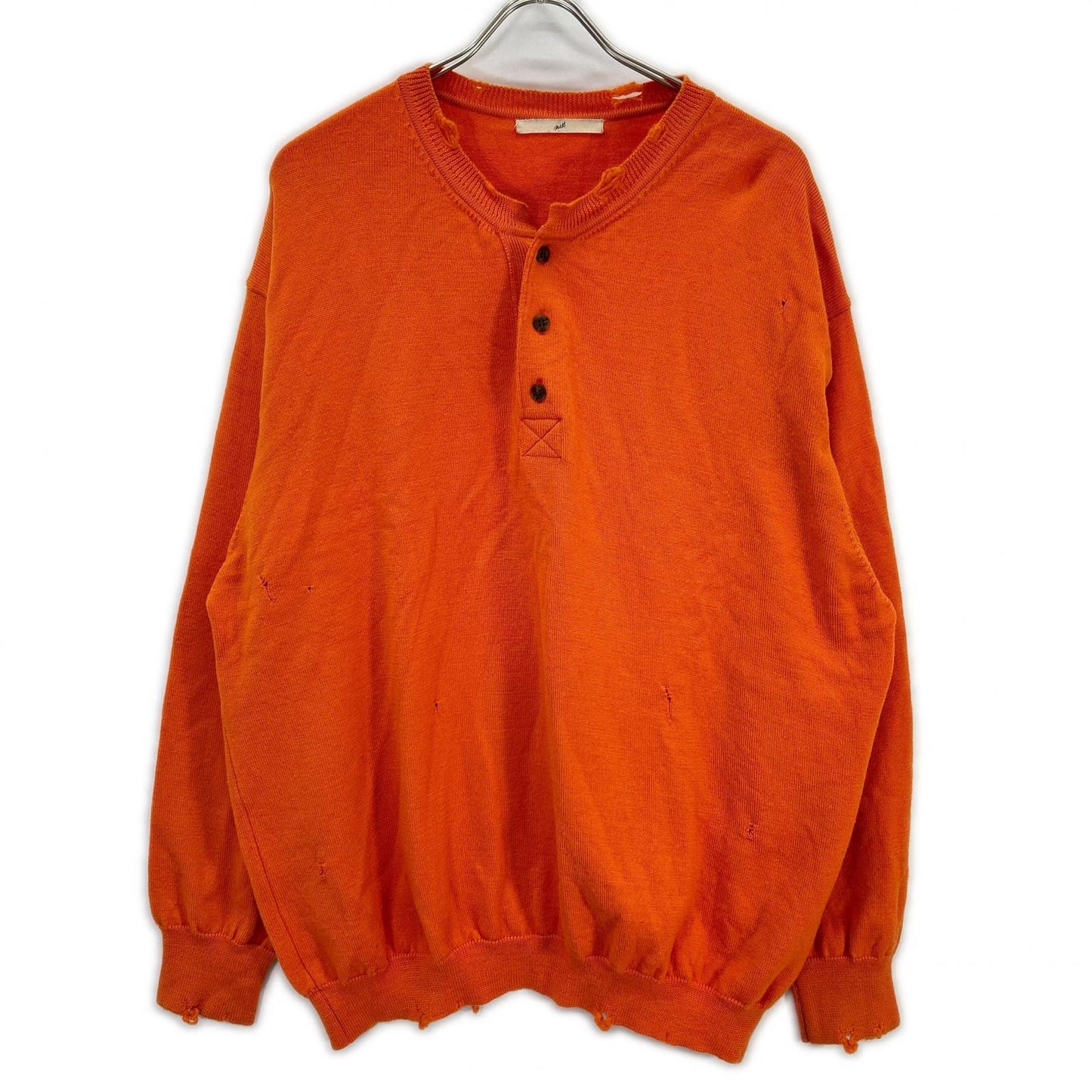 mill ミル オレンジ CRASH HENLEY NECK SWEATER ニット セーター トップス