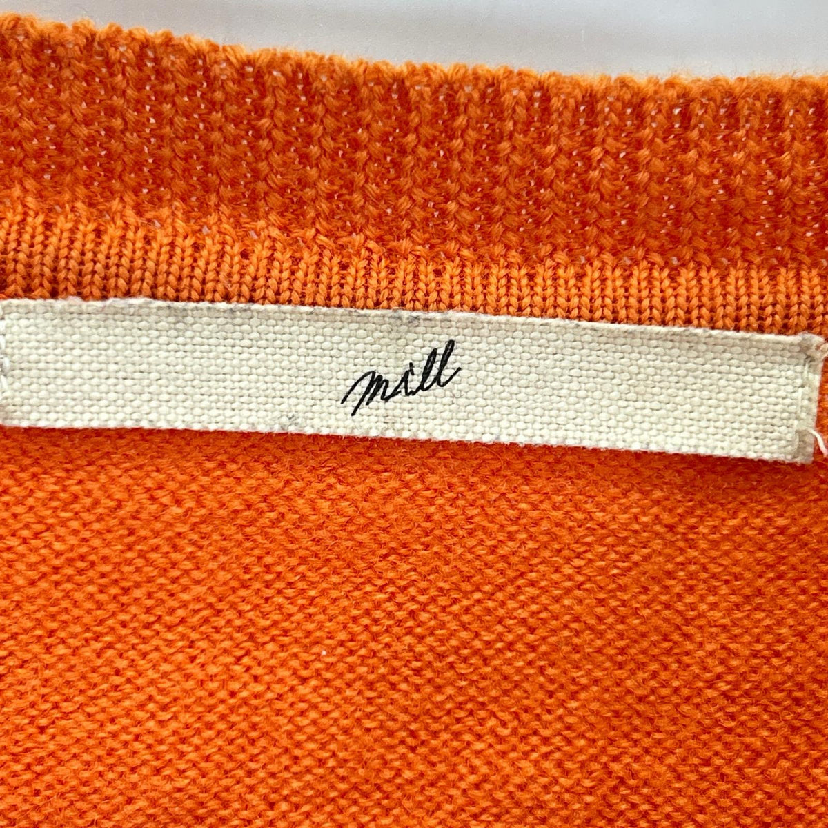 mill ミル オレンジ CRASH HENLEY NECK SWEATER ニット セーター トップス