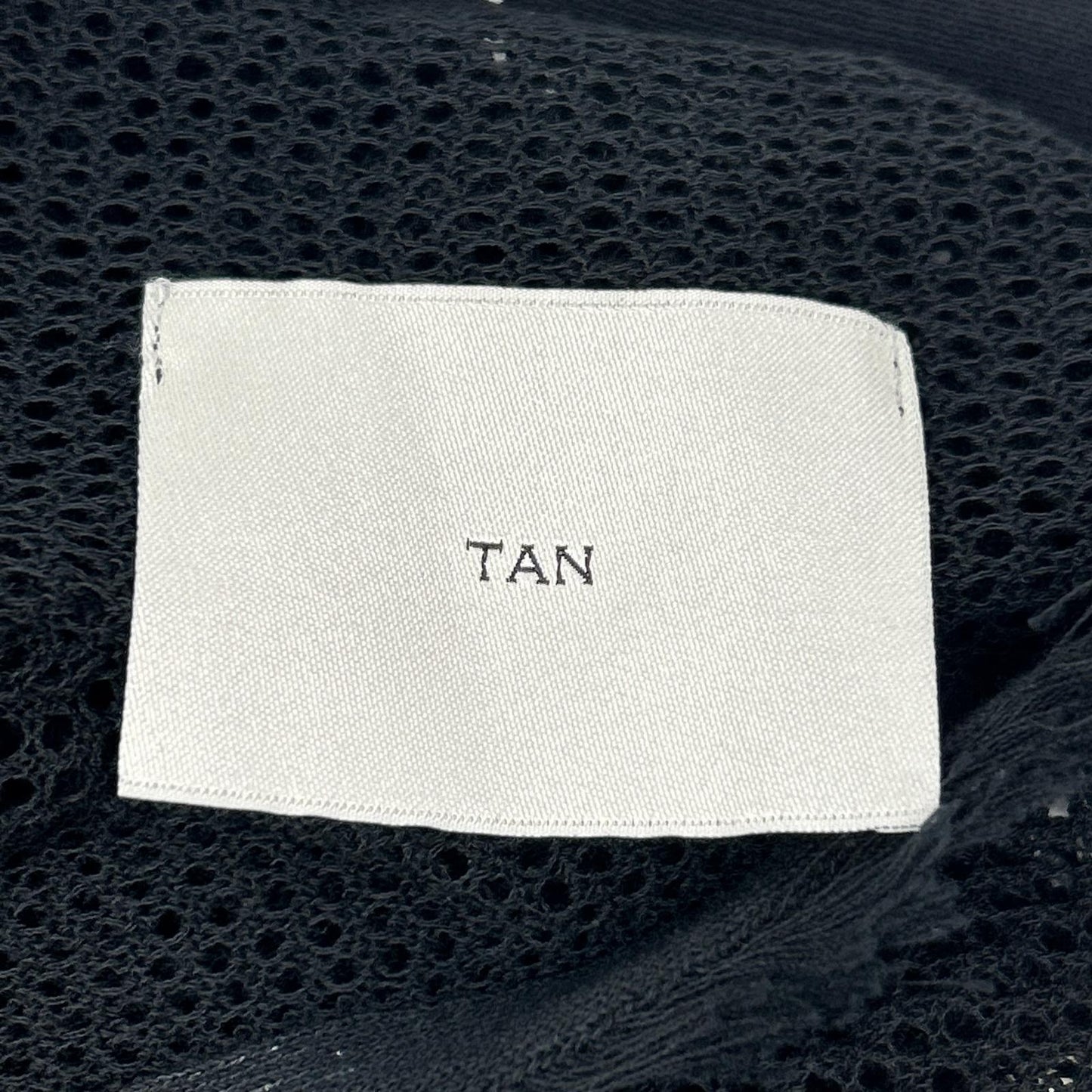 TN19SS025 ﾌﾞﾗｯｸ ﾛﾝｸﾞﾆｯﾄ ﾒｯｼｭ ﾜﾝﾋﾟｰｽ ワンピース レディース