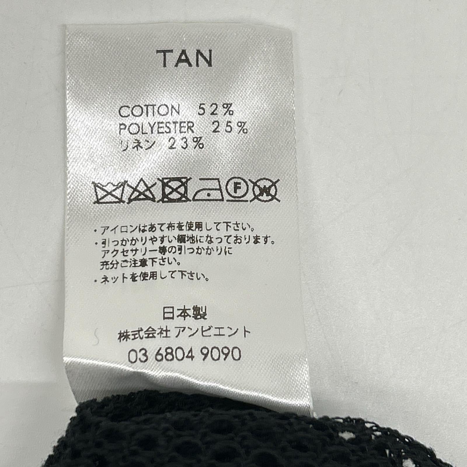 TN19SS025 ﾌﾞﾗｯｸ ﾛﾝｸﾞﾆｯﾄ ﾒｯｼｭ ﾜﾝﾋﾟｰｽ ワンピース レディース