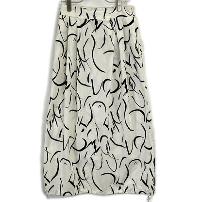 Missing You Already ミッシングユーオールレディ MYA22SS-SK01-1 ホワイト 総柄 PRINT DRAWSTRING SKIRT スカート